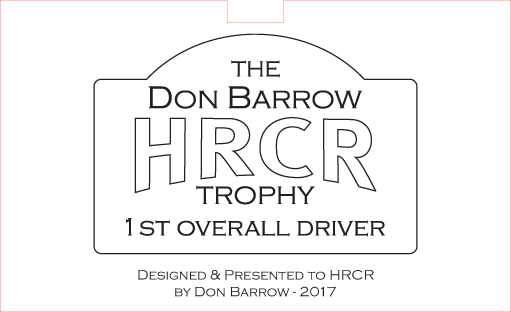 Don Barrow Navigators Targa Trophy designed by Don Barrow and presented in 2017 to the HRCR super Trophies